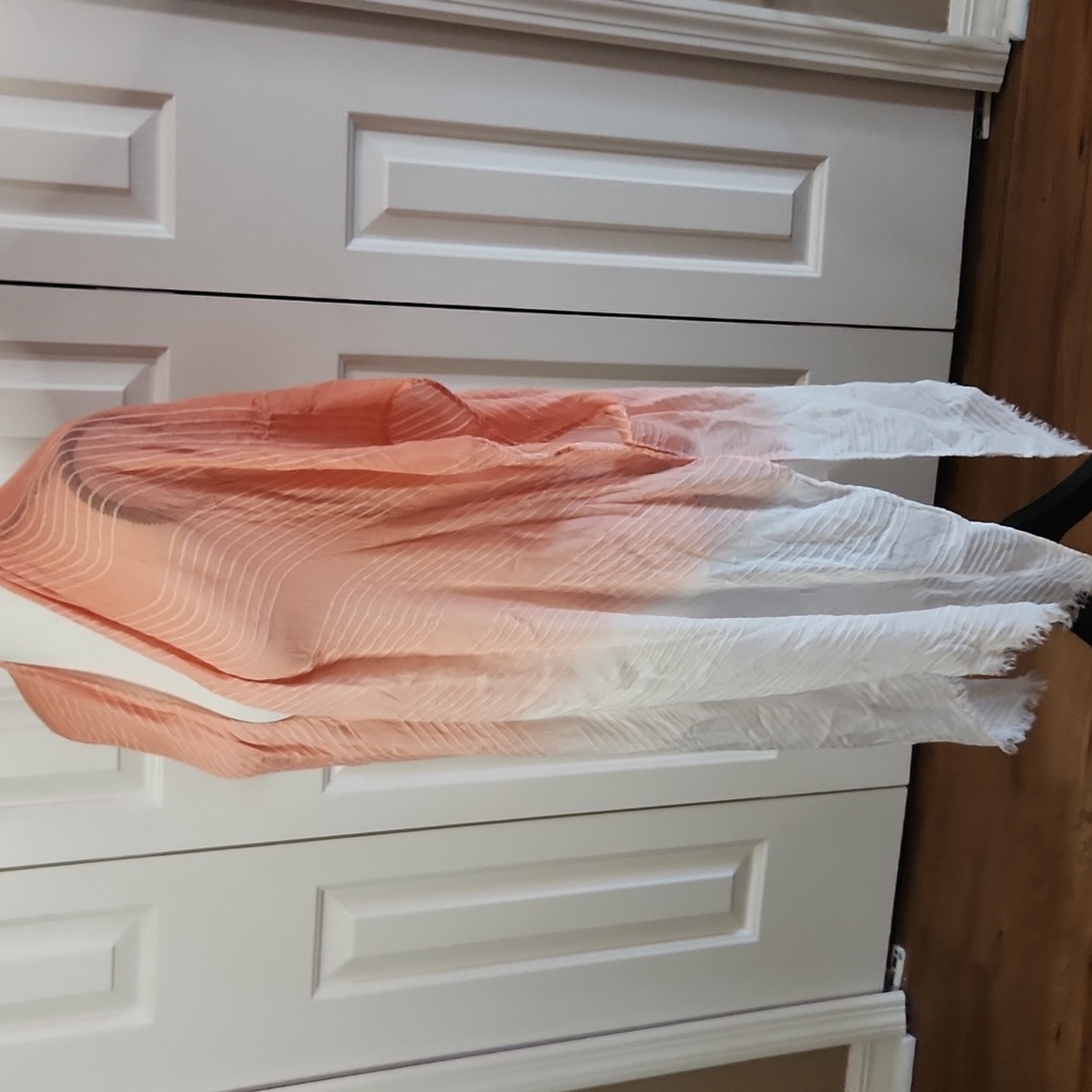 Straw Hat, Coverup/scarf, NWT, Nordstrom Rack, Orange, white Bundle - Picture 10 of 12